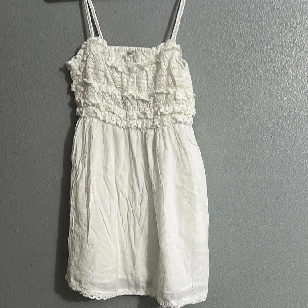 American Eagle White Lace Sun Dress    sz M